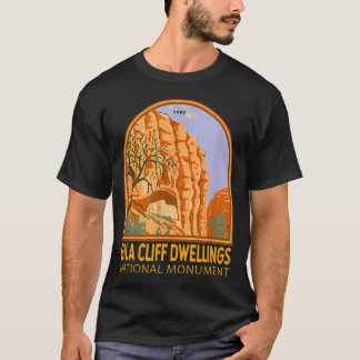 T-shirt Gila Cliff Dwellings National Monument Nouveau-Mex
