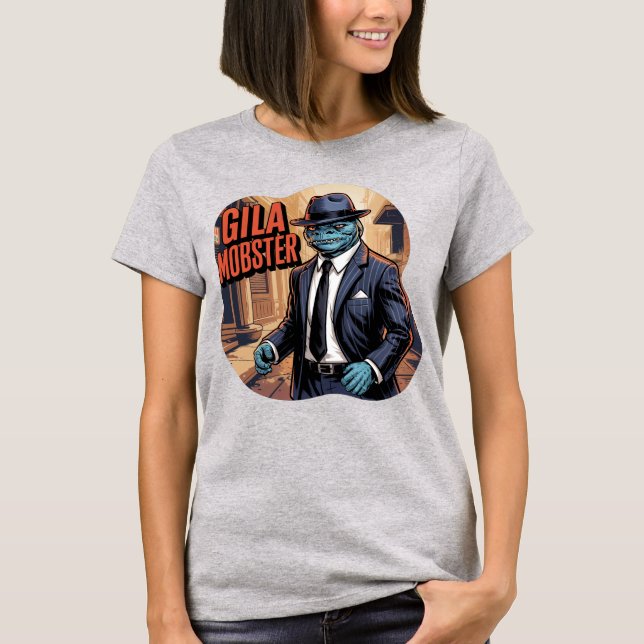 T-shirt Gila Mobster Illustration Combo Créature Drôle (Devant)