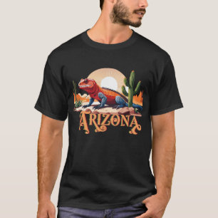 T-shirt Gila Monster Lizard Dans Le Désert Étiqueté Arizon