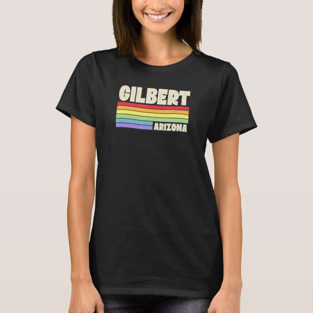 T-shirt Gilbert Arizona Pride Rainbow Flag Gay pride Merch (Devant)