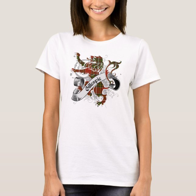 T-shirt Gillespie Tartan Lion (Devant)