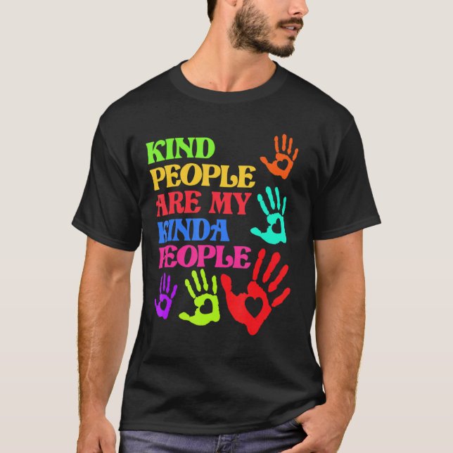 T-shirt Gind People Orange Unity Kindness Anti-Intimidatio (Devant)