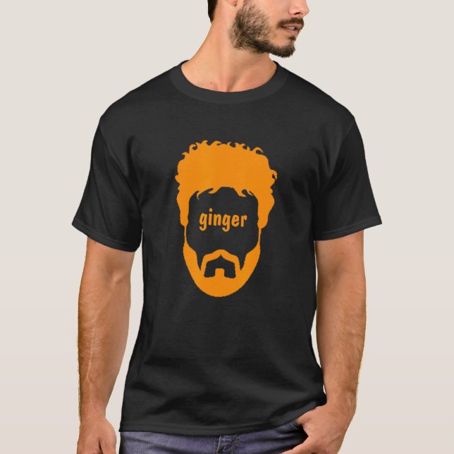 T-shirt Ginger Beard Man Drôle (Devant)