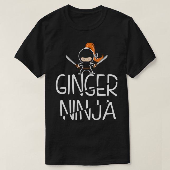 T-shirt Ginger Ninja Drôle Pluvier siffleur (Design devant)