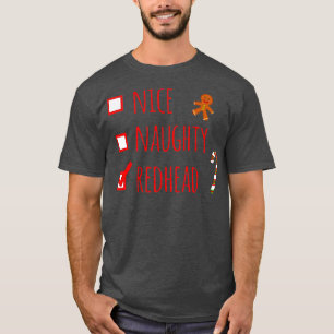 T-shirt Gingerbeard Nice Naughty Redhead