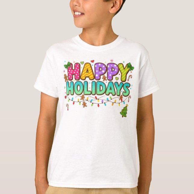 T-shirt "Gingerbread Glow Holiday Tee" (Devant)