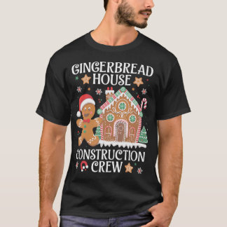 T-shirt Gingerbread House Construction Crew Decorating Bak