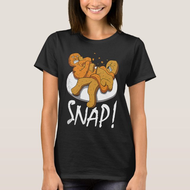 T-shirt Gingerbread in Jiu jitsu Armbar BJJ (Devant)