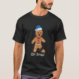 T-shirt Gingerbread Man Cookie X Mas Oh Snap Cute Christma