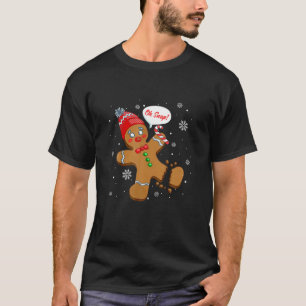 T-shirt Gingerbread Man Cookie X-Mas Oh Snap Funny Cute Ch