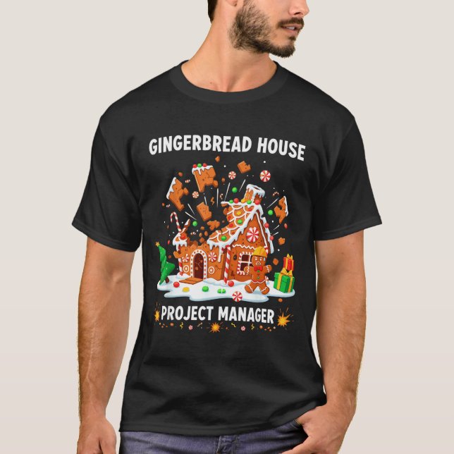 T-shirt Gingerbread Man Costume, Gingerbread House Project (Devant)