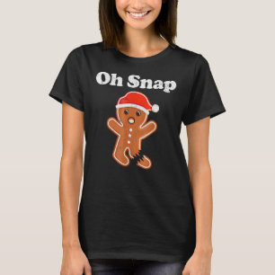 T-shirt Gingerbread Man Oh Snap Christmas Cookie Costume