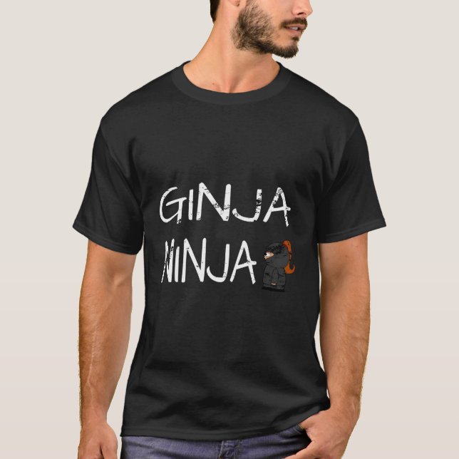 T-shirt Ginja Ninja Funny Red Head (Devant)