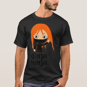 T-shirt Ginja Ninja Funny Redhead Ginger Chemise à cheveu