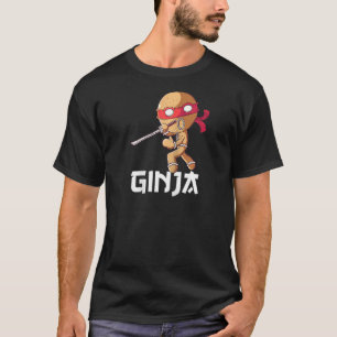 T-shirt Ginja Ninjabread Man Gingerbread Ninja Christmas W