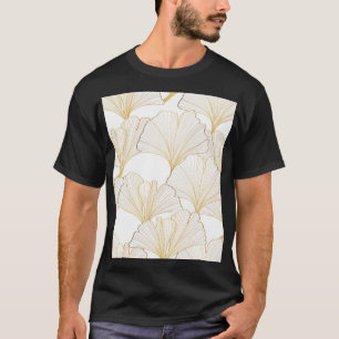 T-shirt Ginkgo Gold : Arrangement de feuille luxueux