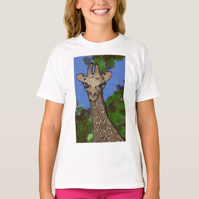 t-shirt girafe à manches courtes II (Devant)
