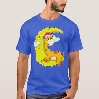 T-shirt Girafe au coucher de la lune