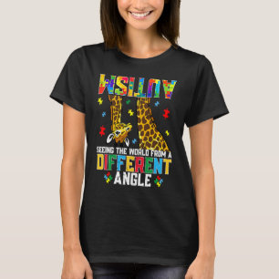 T-shirt Girafe Autism Seeing World Different Angle Aware