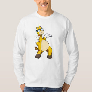 T-shirt Girafe avec lunettes de soleil
