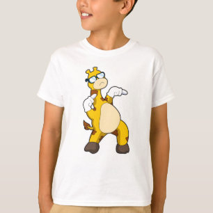 T-shirt Girafe avec lunettes de soleil