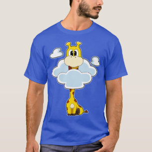 T-shirt Girafe avec Nuages 1