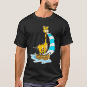 T-shirt Girafe avec voilier