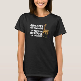 T-shirt Girafe Cool Pour Hommes Femmes Animal Faune Zoo Sa