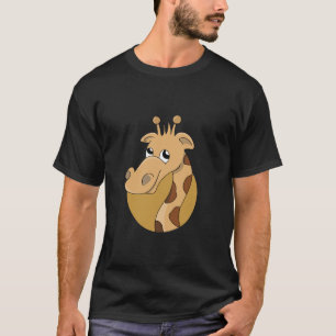 T-shirt girafe de dessin animé