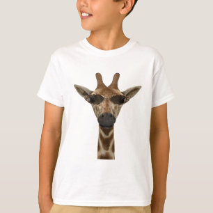 T-shirt Girafe Drôle Incognito Avec Lunettes De Soleil Bra