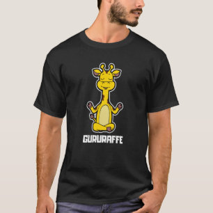 T-shirt Girafe Guruaffe Yoga Position de yoga animal Vinta