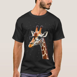 T-shirt girafe hipster bonne humeur homme femme Ch