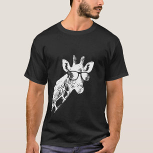 T-shirt Girafe lunettes de soleil girafe amour animal de v