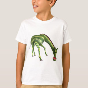 T-shirt Girafe mangeant la pastèque