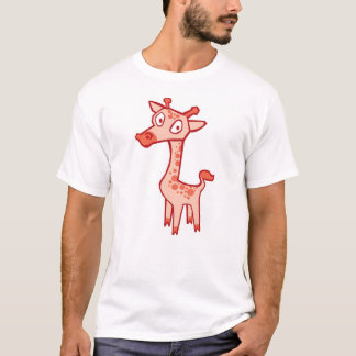 T-shirt Girafe - rouge