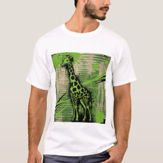 T-shirt girafe stylisée