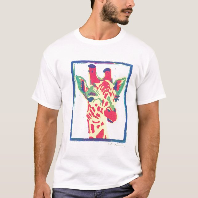 T-shirt Girafe T d'art de bruit (Devant)