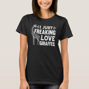 T-shirt Girafe Zoo Animal Girafe Je Suis Fou De Gi