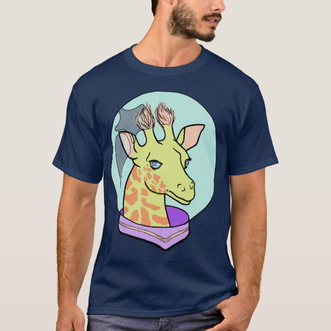 T-shirt girafes (DANS L'ESPACE) (Devant)