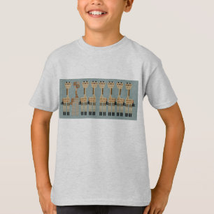 T-shirt GIRAFES sur le bleu