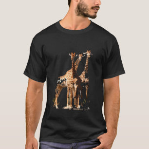 T-shirt Giraffe Animal Husky Personnage Support Lovely
