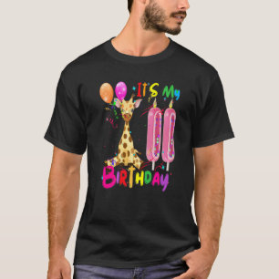 T-shirt Giraffe Anniversaire C'est mon 11e anniversaire fi
