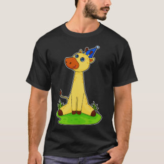 T-shirt Giraffe avec casquette de fête