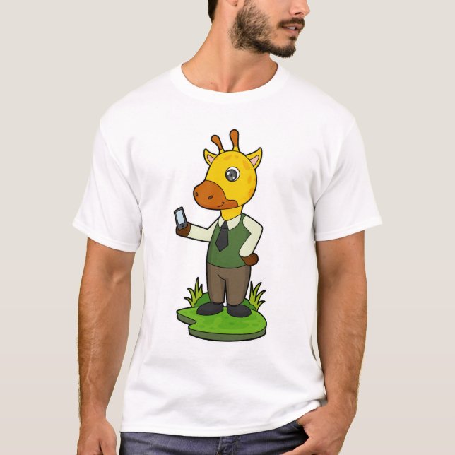 T-shirt Giraffe avec mobile (Devant)