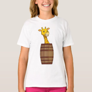 T-shirt Giraffe avec tonneau