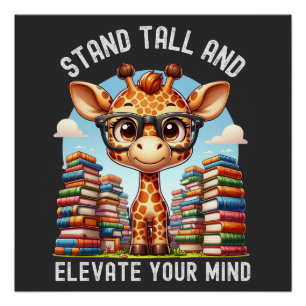 T-shirt Giraffe, Chemise Lover Nature, Poster de a