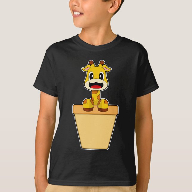 T-shirt Giraffe Conne crème glacée (Devant)