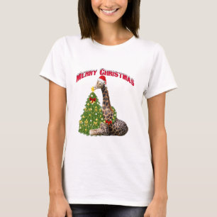T-shirt Giraffe de Noël