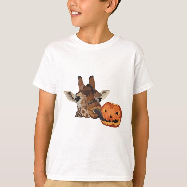 T-shirt Giraffe d'Halloween (Devant)