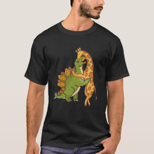 T-shirt Giraffe Dinosaur Hug Love Dino Animaux Safari Hall